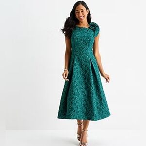 Brianna Milay Applique Midi Fit N Flare Dress